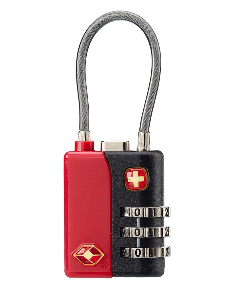 Wenger - Travel Sentry ® 3-Dial Combination Cable Locks