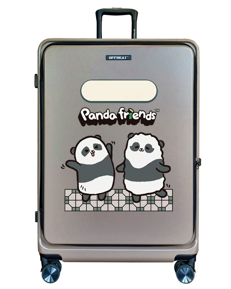 Panda Tiles 28" Front Opening Luggage