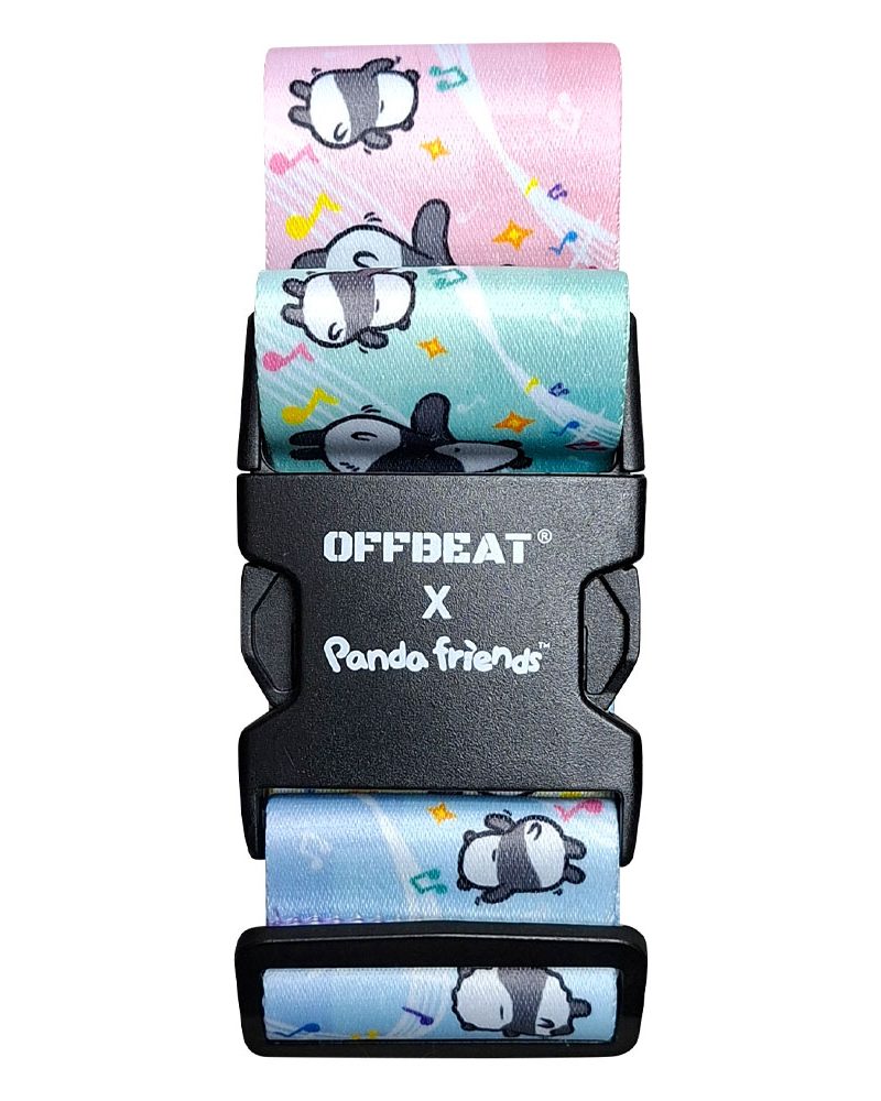 Panda Friends Luggage Strap - Music