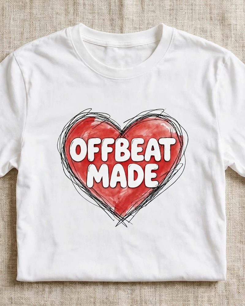 OFFBEAT Tee Hand Drawn Heart